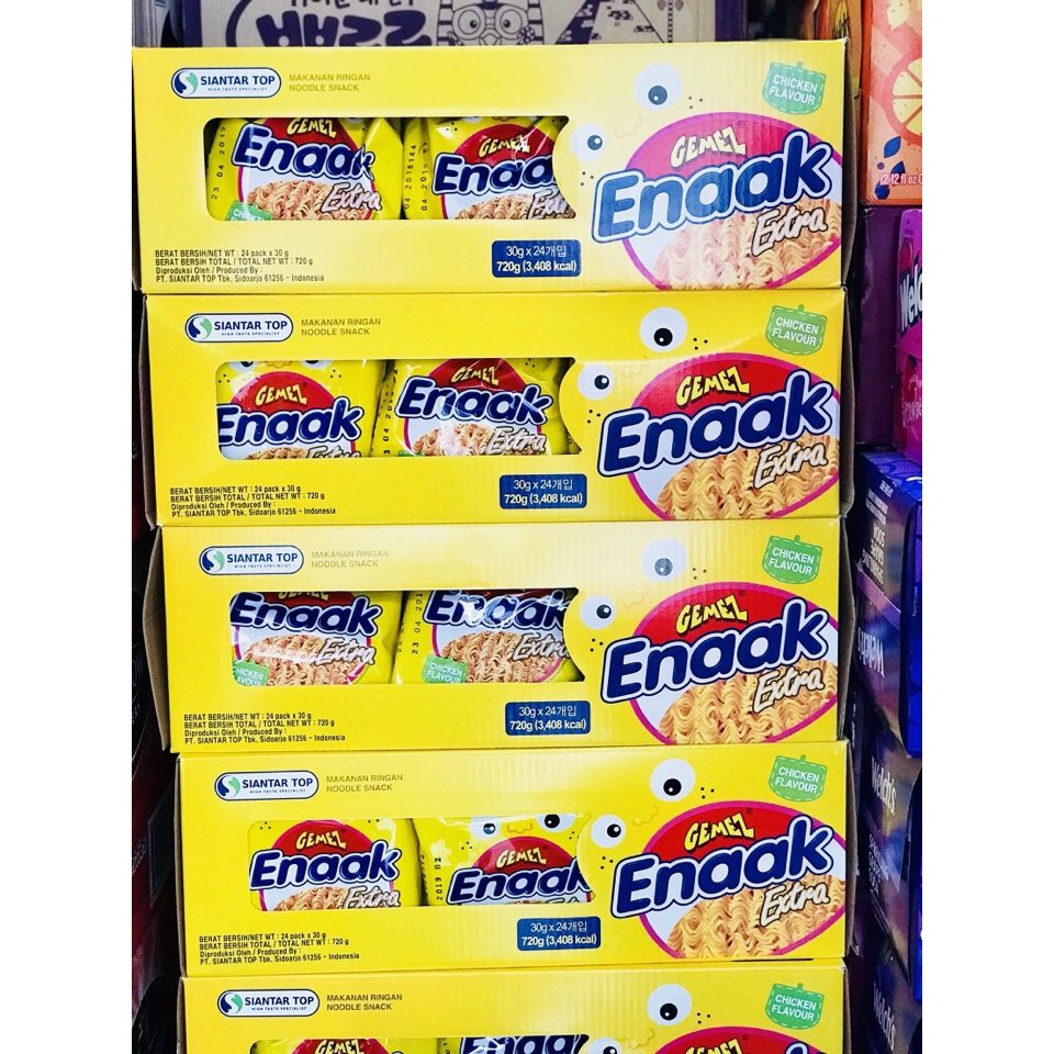 [Gói] Snack Mì Gà Enaak Indonesia (Gemez Enaak Extra chicken flavour)