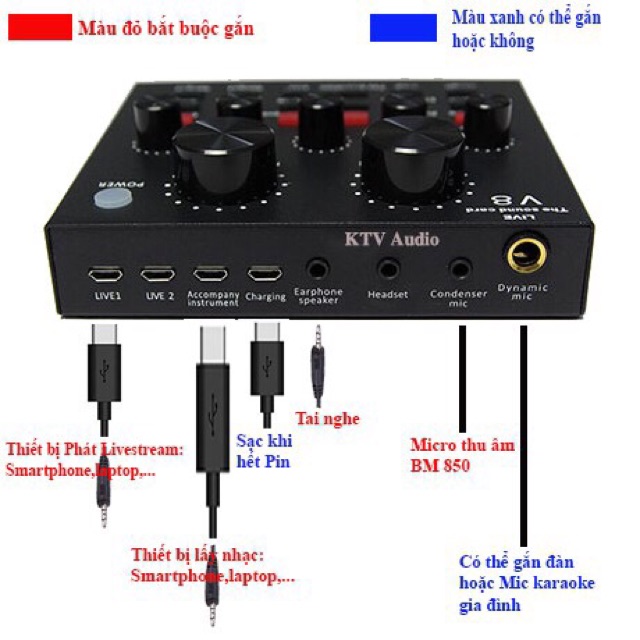 Bộ thu âm livestream BM900 V8 đủ phụ kiện có clip test khách hàng sử dụng sản phẩm
