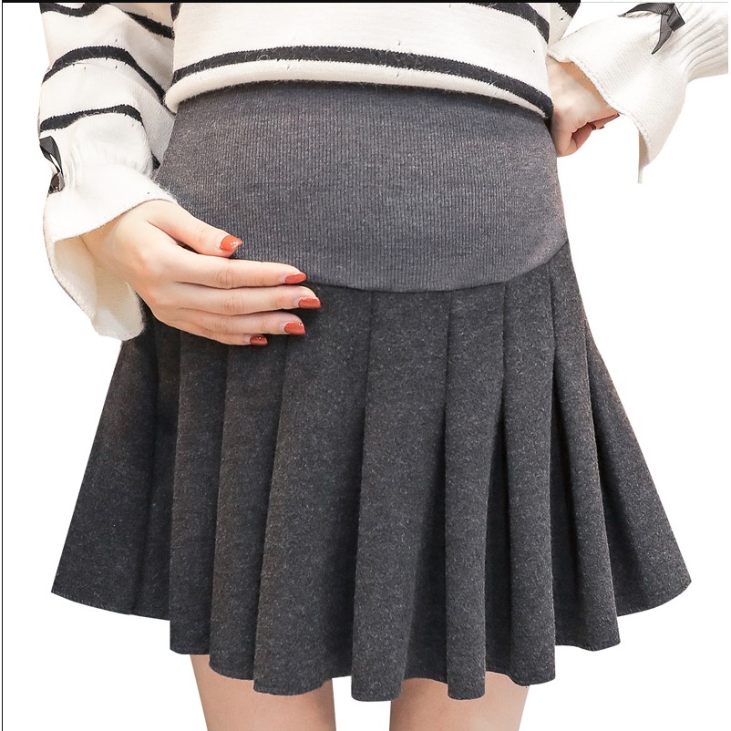 Chân váy xếp ly lưng co giãn xinh xắn cho mẹ bầu | BigBuy360 - bigbuy360.vn