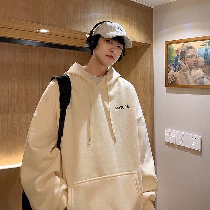Áo Hoodie Dáng Rộng Đơn Giản Thời Trang Hàn Quốc Cho Nam áo hoodie unisex