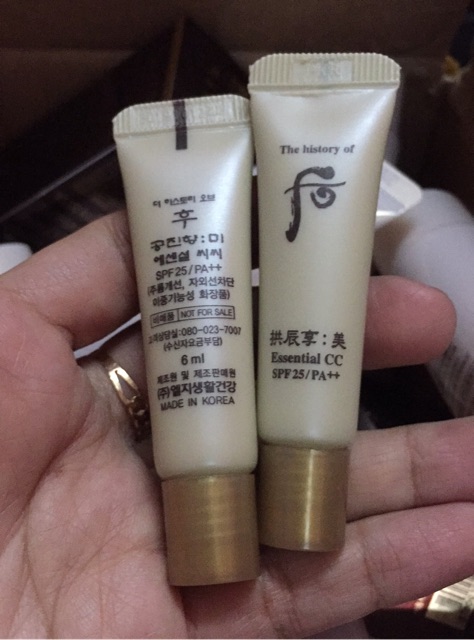 Kem nền CC Whoo hiệu chỉnh sắc da Essential CC