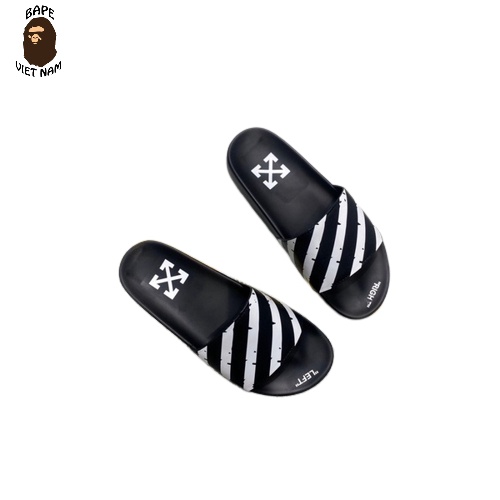 Dép quai ngang Off White, Dép lê Nam Off White, Chất liệu đế Cao su đúc, 3 mẫu BapeVN