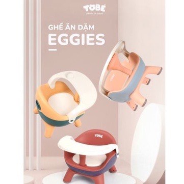 Ghế ăn dặm EGGIES trứng nhãn hiệu Tobé cho bé tập ăn dặm chính hãng đẹp dễ thương