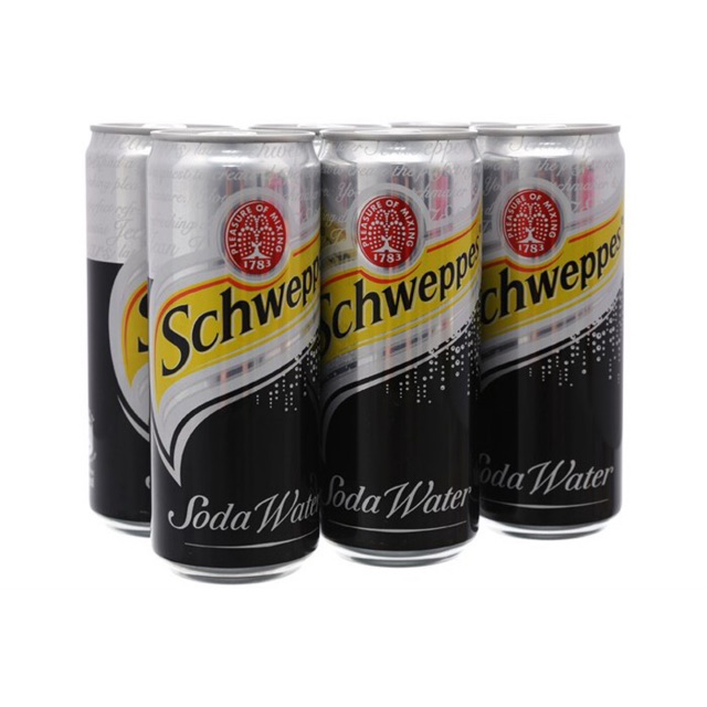 LỐC 6 LON SODA SCHWEPPES 320ML