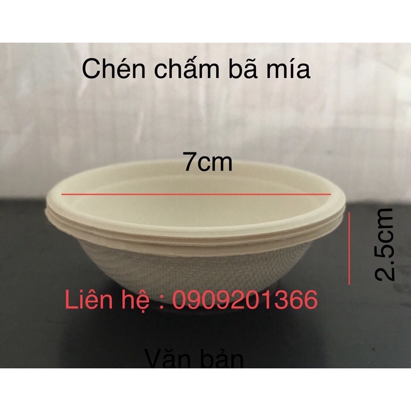 Set 10 chén chấm giấy bã mía