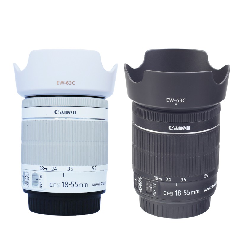 Loa Che Nắng BIZOE ew-63c Cho Máy Ảnh Canon 18-55 STM EOS 700d 750d 760d 800D 100D 200D SLR 58mm
