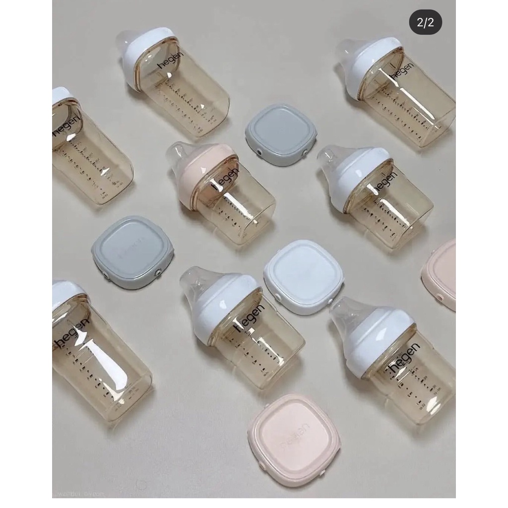 Bình sữa Hegen cổ Xanh/Hồng chính hãng 150ml/240ml/330ml