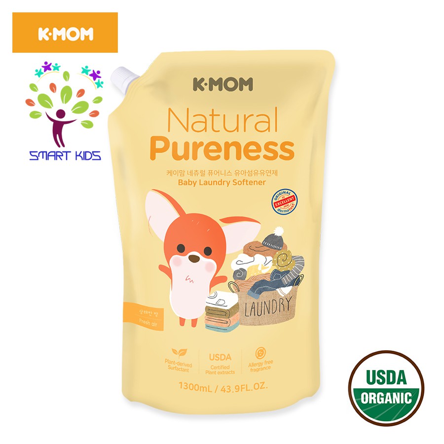 Nước xả vải sơ sinh hữu cơ K-Mom Hàn Quốc Nước xả vải kmom