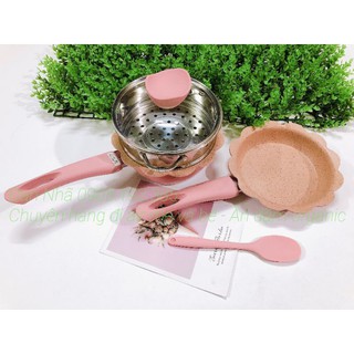 Bộ chảo đá xửng hấp cho bé