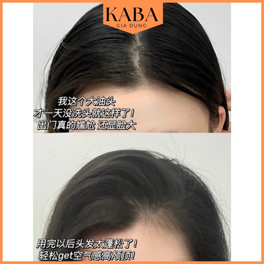 Dầu gội khô dạng xịt, dầu gội đầu khô nữ không bết dính phồng tóc nội địa KABA