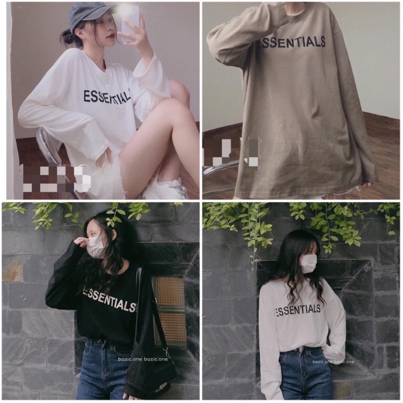 [Xả Kho 01] Áo Thun Tay Dài Form Rộng In Chữ Ulzzang Thu Đông❤️Sweater Cổ Tròn Freesize &lt;65kg Unisex Nam Nữ Phong Cách