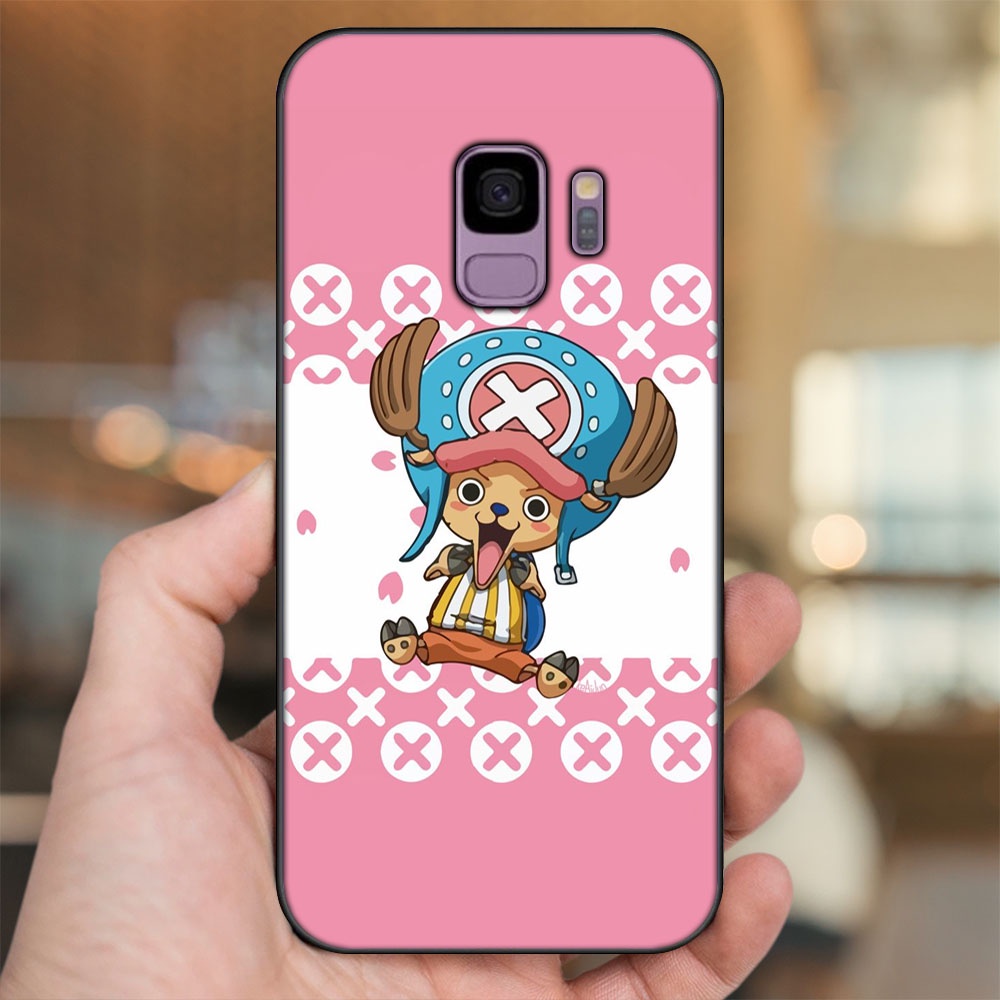 Ốp lưng Samsung S9 viền đen in hình Chopper One Piece Đảo Hải Tặc