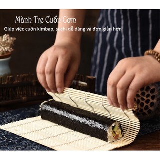 Mành Tre Cuộn Cơm Rong Biển Kimbap, Cuốn Sushi màu xanh
