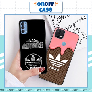 Ốp Lưng Mặt Sau Kính Cường Lực In Hình Logo Adidas Cho Điện Thoại Oppo Chống Sock, Chống Trầy Xước Chống Bay Mầu