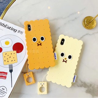 Ốp Điện Thoại Silicon Hình Bánh Quy Xinh Xắn Cho Iphone 6 6s 7 8 Plus X Xr Xs Max 11 Pro Max