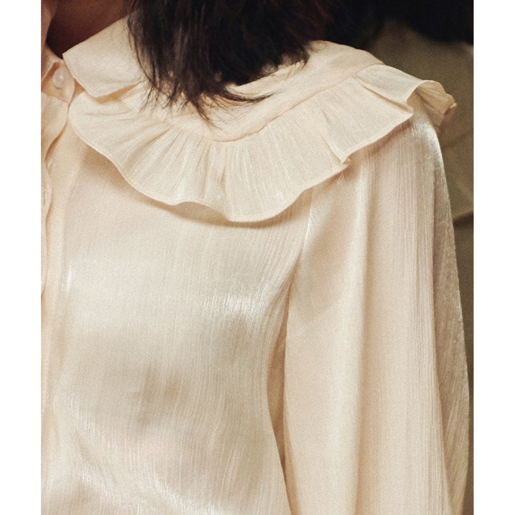 BLEUBIRD Áo sơ mi lụa tơ 2 lớp cổ CHLOE SHIRT | BigBuy360 - bigbuy360.vn