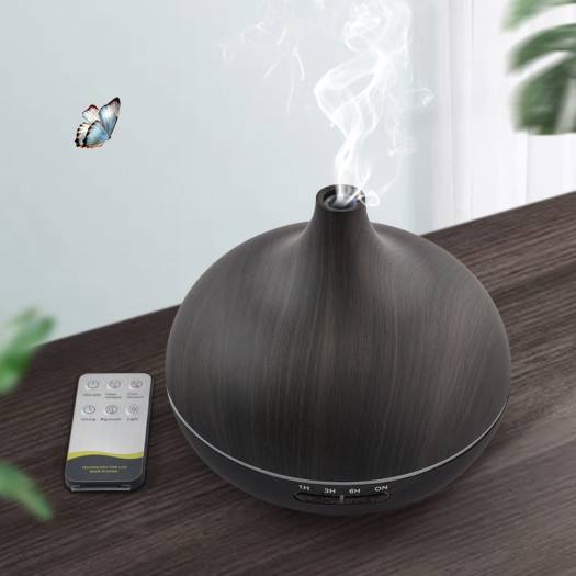 Máy Khuếch Tán Tinh Dầu Bí Ngô Cổ Cao Cỡ Lớn 550 ML Kèm Remote Điều Khiển.