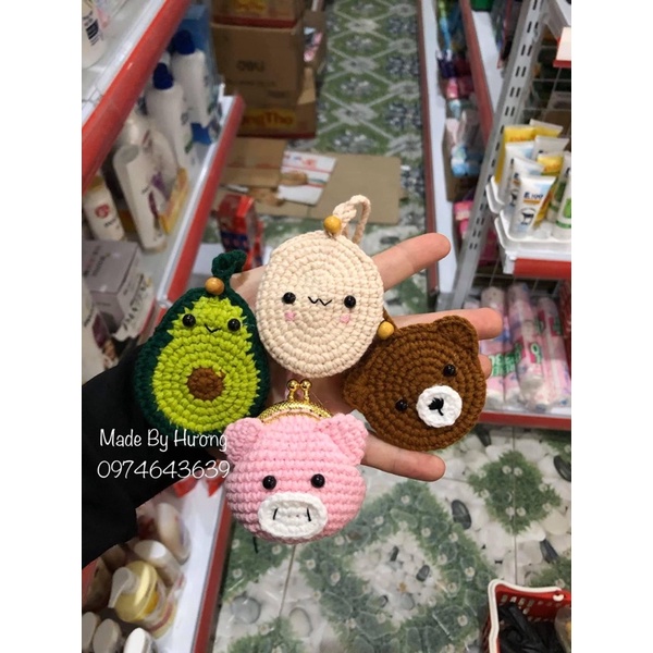 Ảnh thật shop tự chup. Túi đựng tỏi hình con gấu
