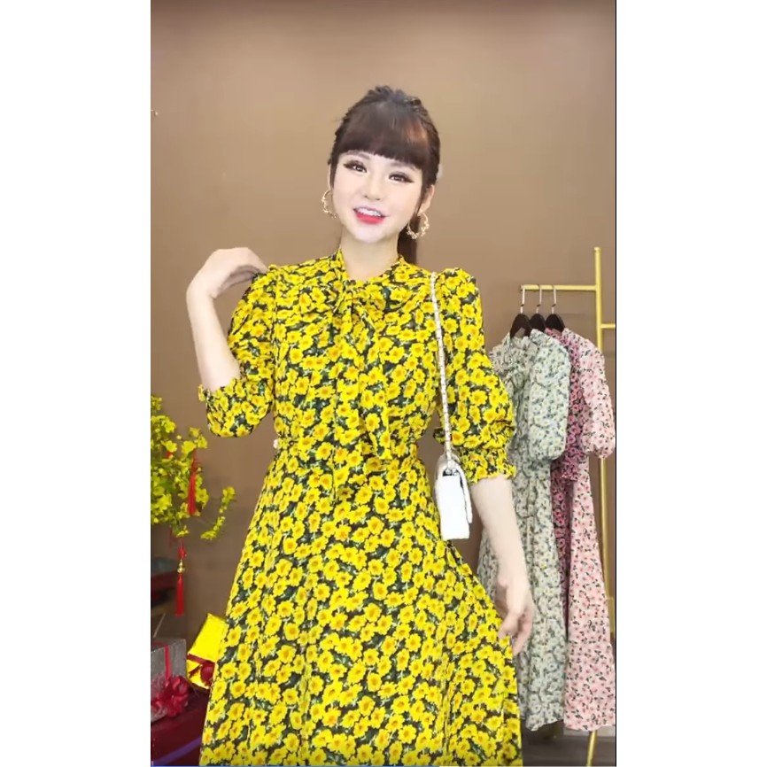 Monoco- Váy hoa cổ buộc nơ- 8428 | BigBuy360 - bigbuy360.vn