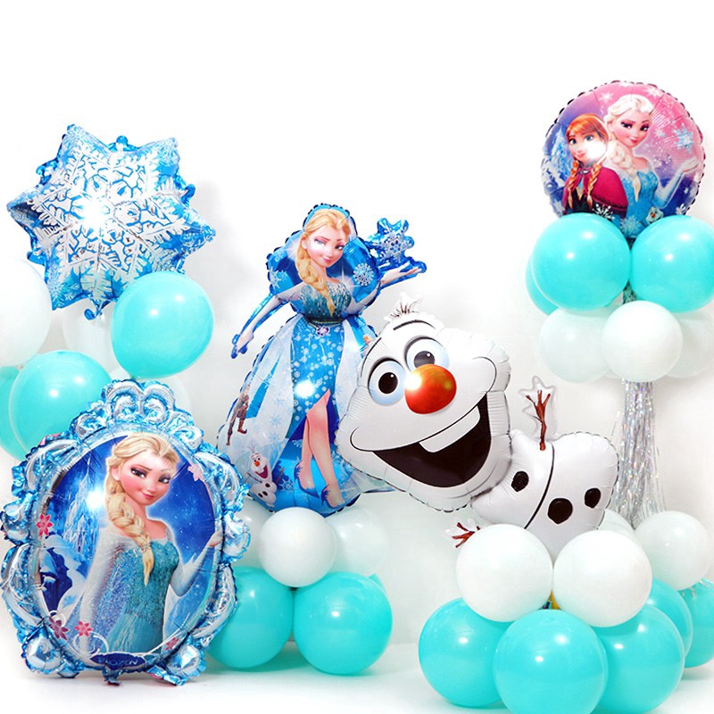 Bong Bóng Lá Nhôm Hình Hoạt Hình Nữ Hoàng Băng Giá