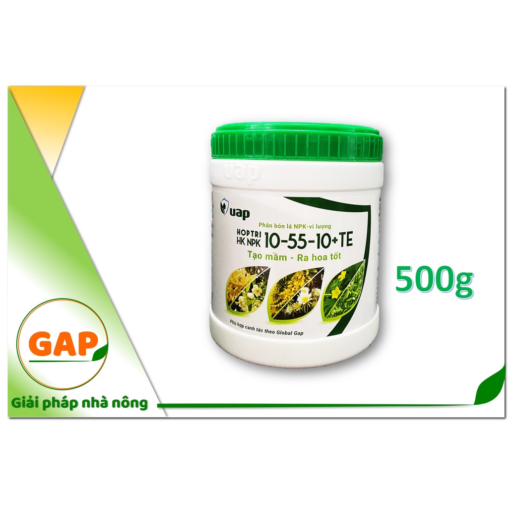 Hợp Trí HK NPK 10-55-10+TE (500g) Phân bón lá hỗn hợp, tạo mầm, ra hoa