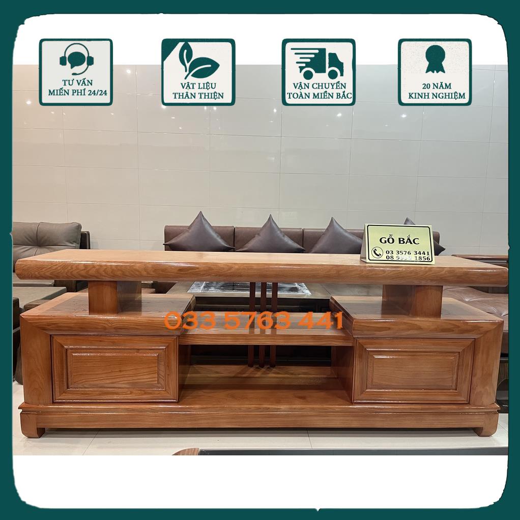 GIÁ GỐC - Kệ ti vi sồi 1m4-1m6 - 1m8 - 2m... kích thước tùy chọn phù hợp mọi gia đình