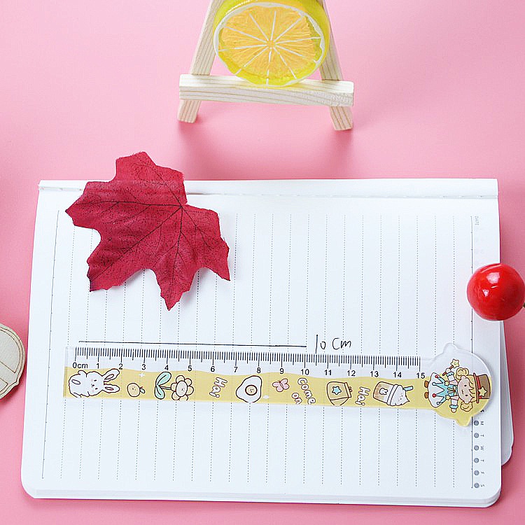 Thước Nhựa Trong Suốt Hình Phi Hành Gia Hoạt Hình 15cm Tiện Dụng Cho Học Sinh