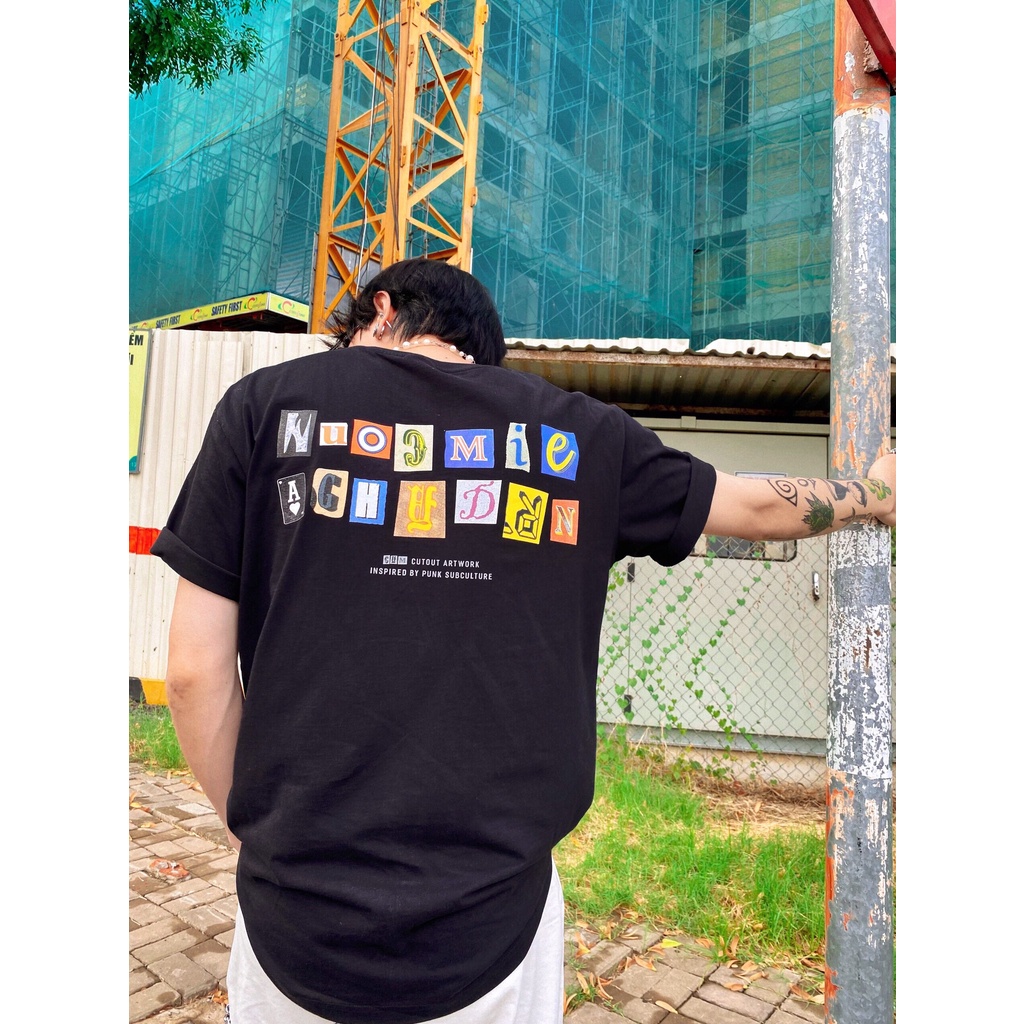 Áo thun PUNK Change Your Mind - Form rộng 2 màu Đen/Trắng