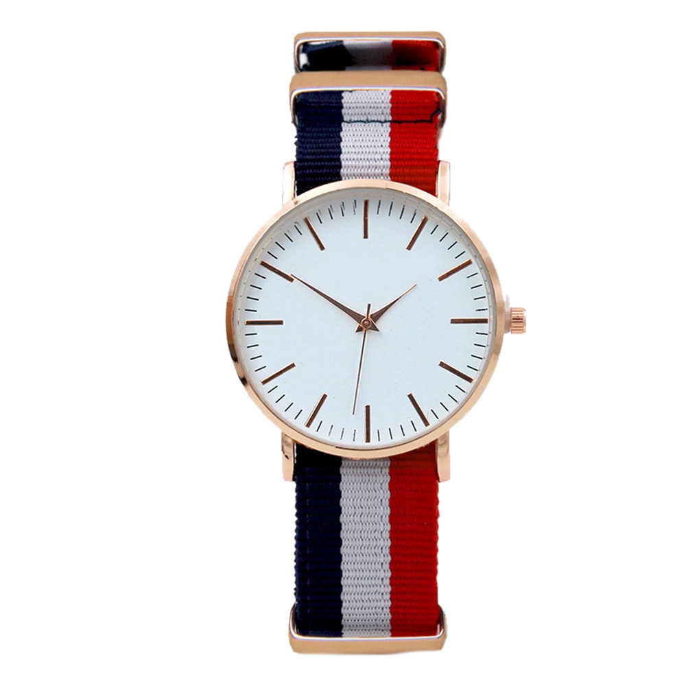 Đồng hồ quartz đơn giản thiết kế sợi nylon chất lượng