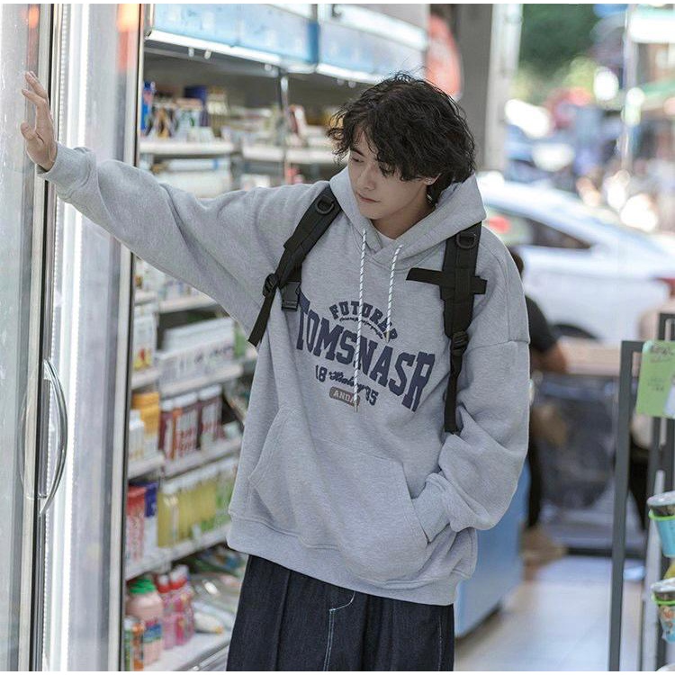 Áo hoodie nam nữ form rộng 2N Unisex nỉ bông khoác ngoài 1885 màu xám/xanh dương/xanh lá