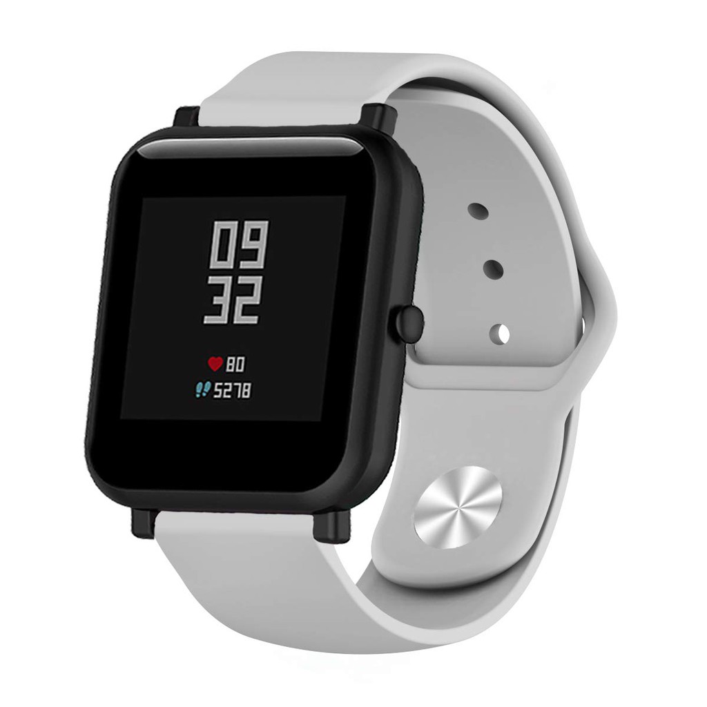 Dây Đeo Silicon Mềm Thoáng Khí 20mm Chuyên Dụng Cho Xiaomi Huami Amazfit Bip Lite Gts Bip U