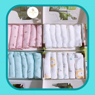 Khăn sữa sợi tre cho bé sơ sinh cao cấp Mipbi 100% sợi tre