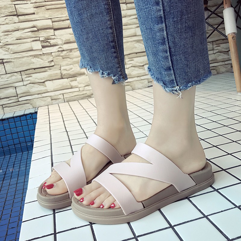 Dép sandal IELGY đế dày bằng chống trượt thời trang mùa hè dành cho nữ