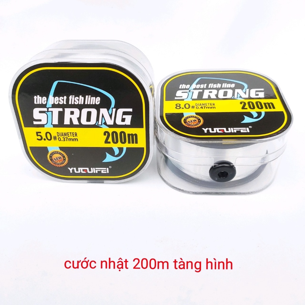 Cước câu cá cước nhật 200m tàng hình cao cấp