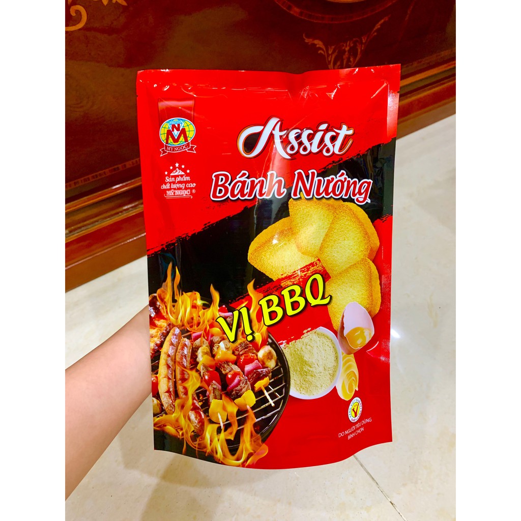 Assist 220g Bánh nướng VỊ BBQ phô mai MỸ NGỌC - Baked Caked with BBQ flavor 220g