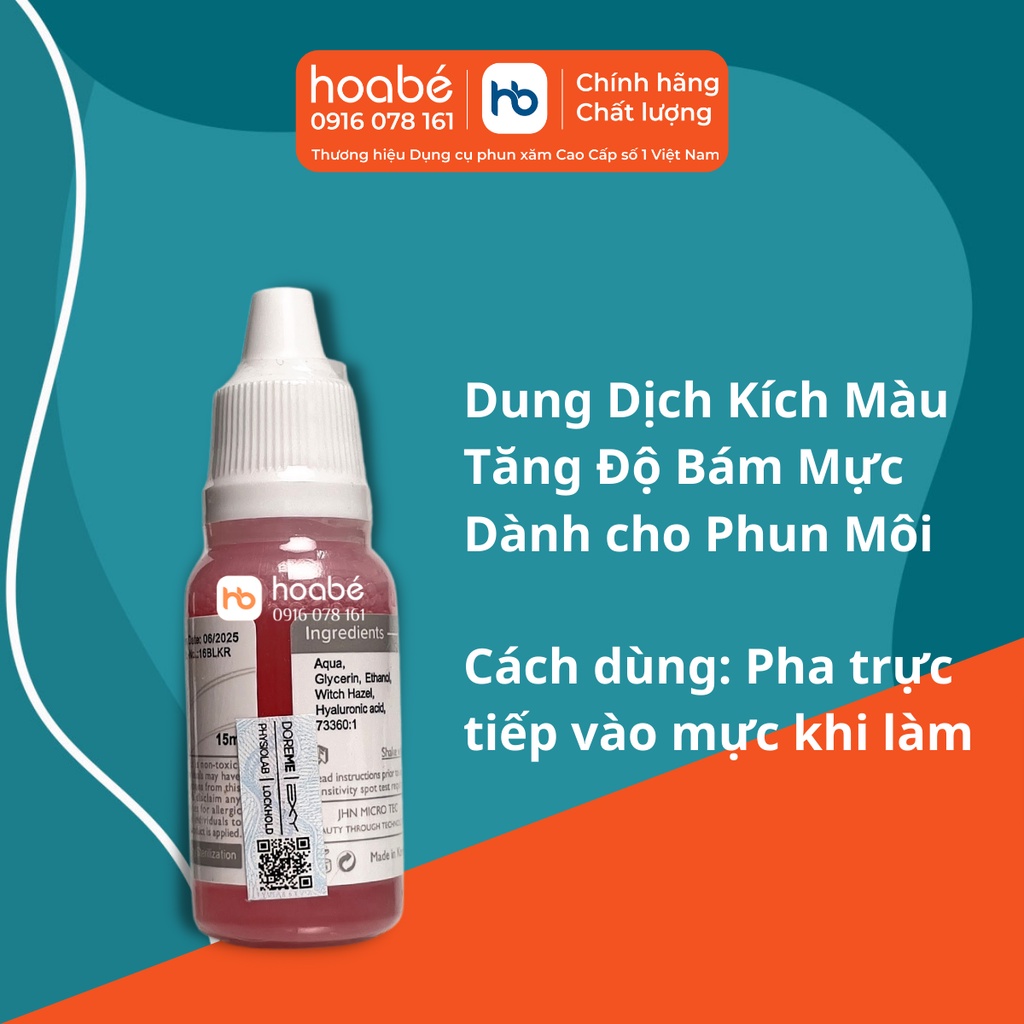 Kích Màu Khoá Màu Tăng Độ Bám Cho Màu Mực Phun Xăm Doreme 2022 DCPX HOA BÉ