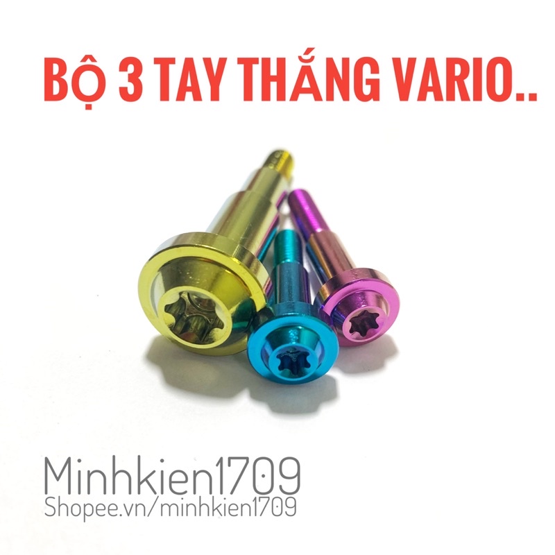 (GR5 XỊN) Ốc titan bộ 3 tay thắng Vario150