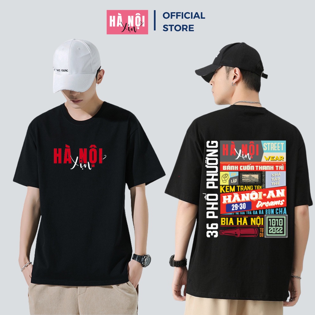 Áo thun nam nữ Unisex in HÀ NỘI XỊN phiên bản Premium Cao Cấp Chất Liệu 100% Cotton mềm mại, thoáng mát | BigBuy360 - bigbuy360.vn