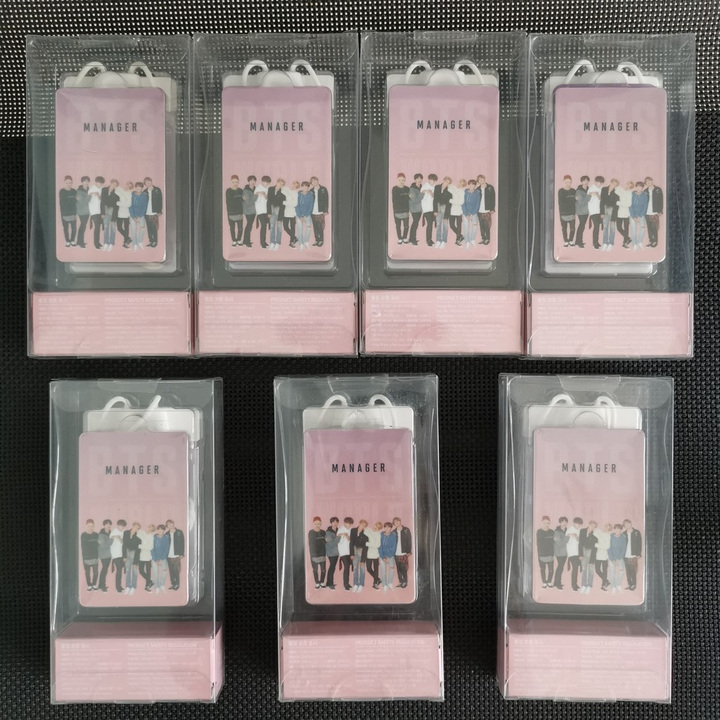 [Hàng sẵn] THẺ ĐEO MANAGER CARD SET Bangtan WORLD OFFICIAL (K85)