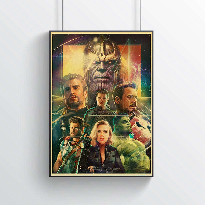 Poster Phim Avengers Infinity War Dán Tường Trang Trí Tiện Dụng