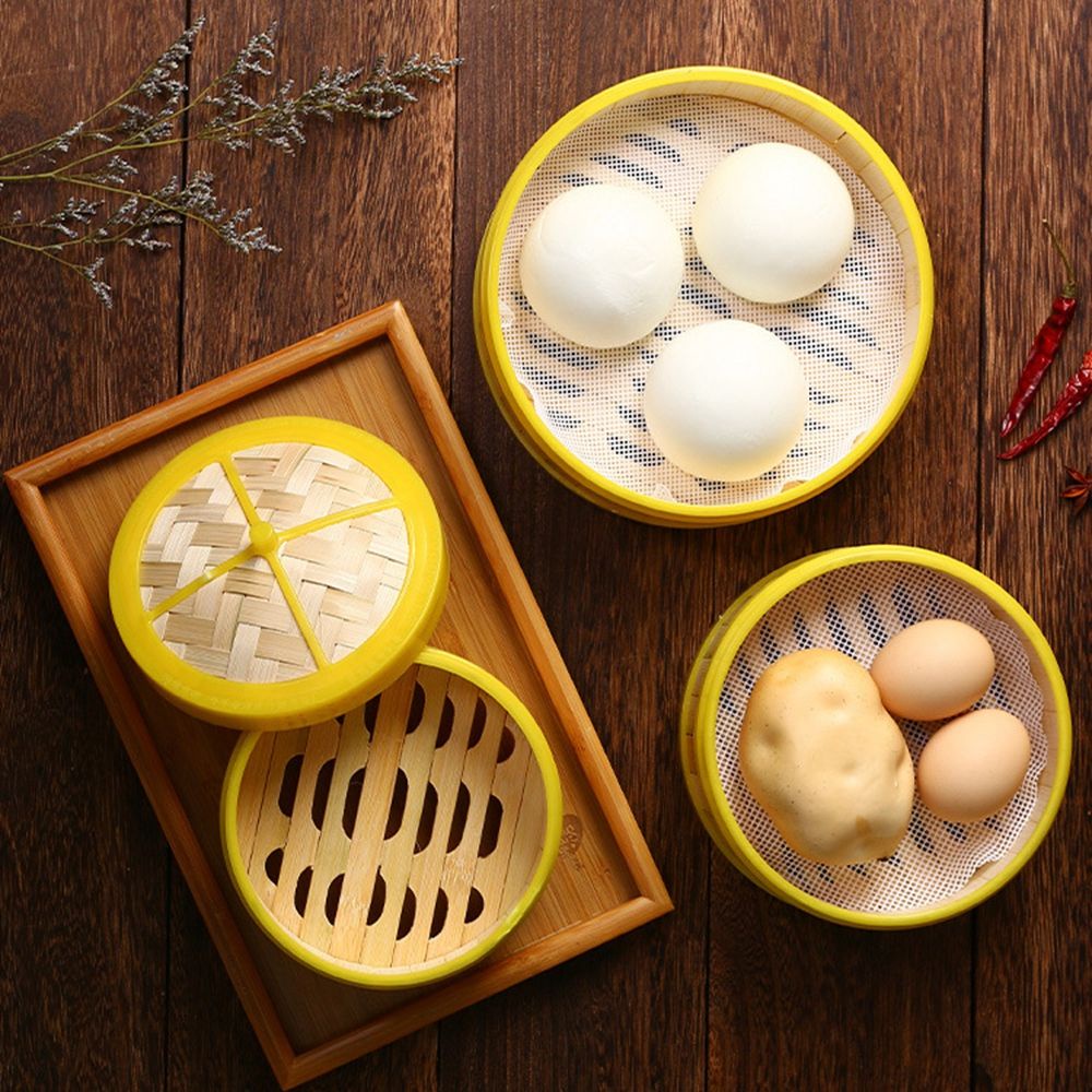 Nồi Hấp Bánh Bao Bằng Gỗ Tre Tự Nhiên An Toàn Nhiều Kích Thước Có Nắp Đậy An Toàn Cho Nhà Bếp 81