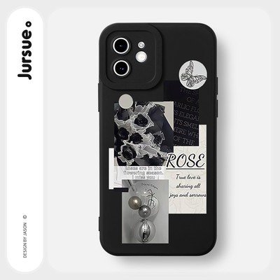 Ốp điện thoại JURSUE mềm hình độc lạ thích hợp cho iPhone 17 16 15 14 13 12 11 Pro Max SE 2020 X XR XS ip 8 7 Plus Y2215