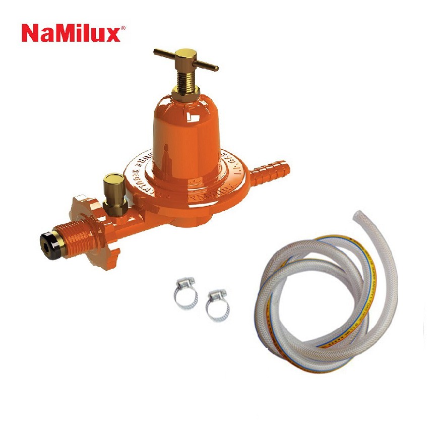 Van gas cao áp ngắt gas tự động Namilux NA-537SH (NA-547SH) + 1.5M Dây Dẫn Gas