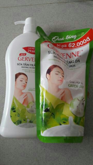 (Chọn mùi)Gervenne - Sữa tắm 1200g  + Tặng túi sữa tắm 450g | BigBuy360 - bigbuy360.vn