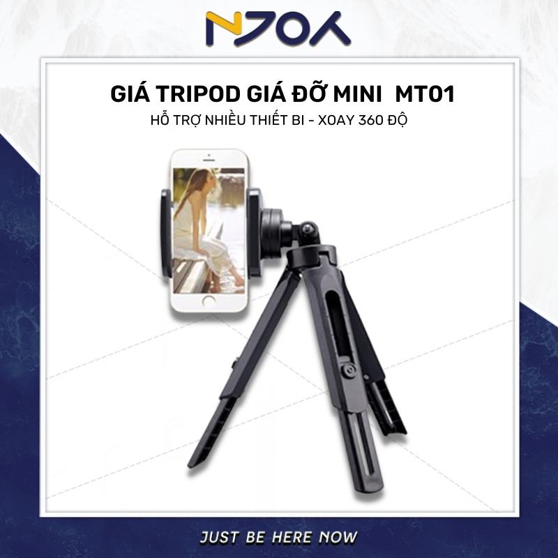 Gậy Tripod Mini Mt01 Dành Cho Mọi Dòng Điện Thoại Dùng Chụp Ảnh Selfie Livestream Tiktok Vlog Njoyshop