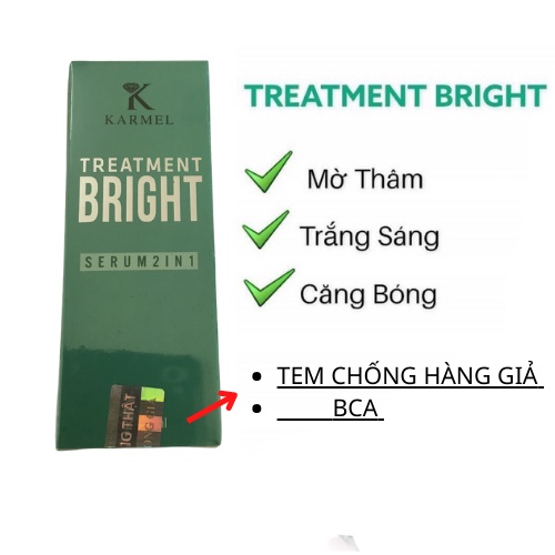 Combo serum karmel sạch mụn ẩn, mụn đầu đen, hết thâm và sáng đều mầu da