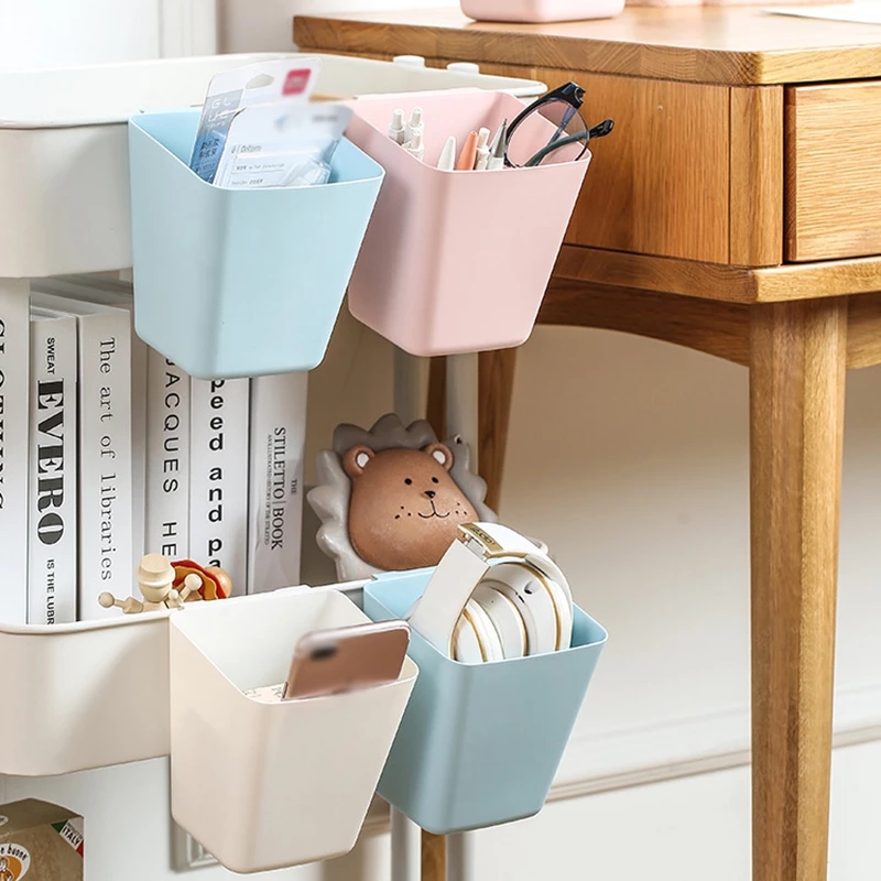 Giỏ đựng đồ mini treo phía sau bằng nhựa tiện lợi sử dụng trong nhà