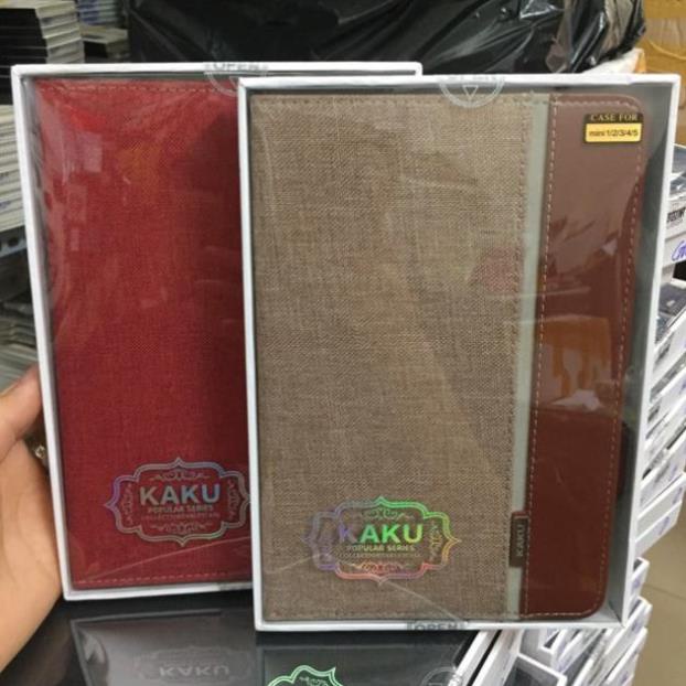 Bao da Kaku Vải cho ipad Mini 1/2/3/4/5 phối vân da