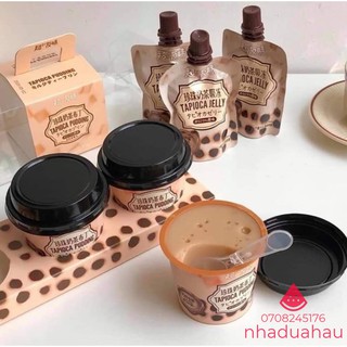 Một lốc gồm 3 cốc thạch pudding trà sữa trân châu Tapioca Hongkong 165g