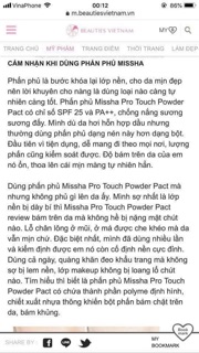 PHẤN PHỦ MISHA PRO TOUCH POWDER PACT